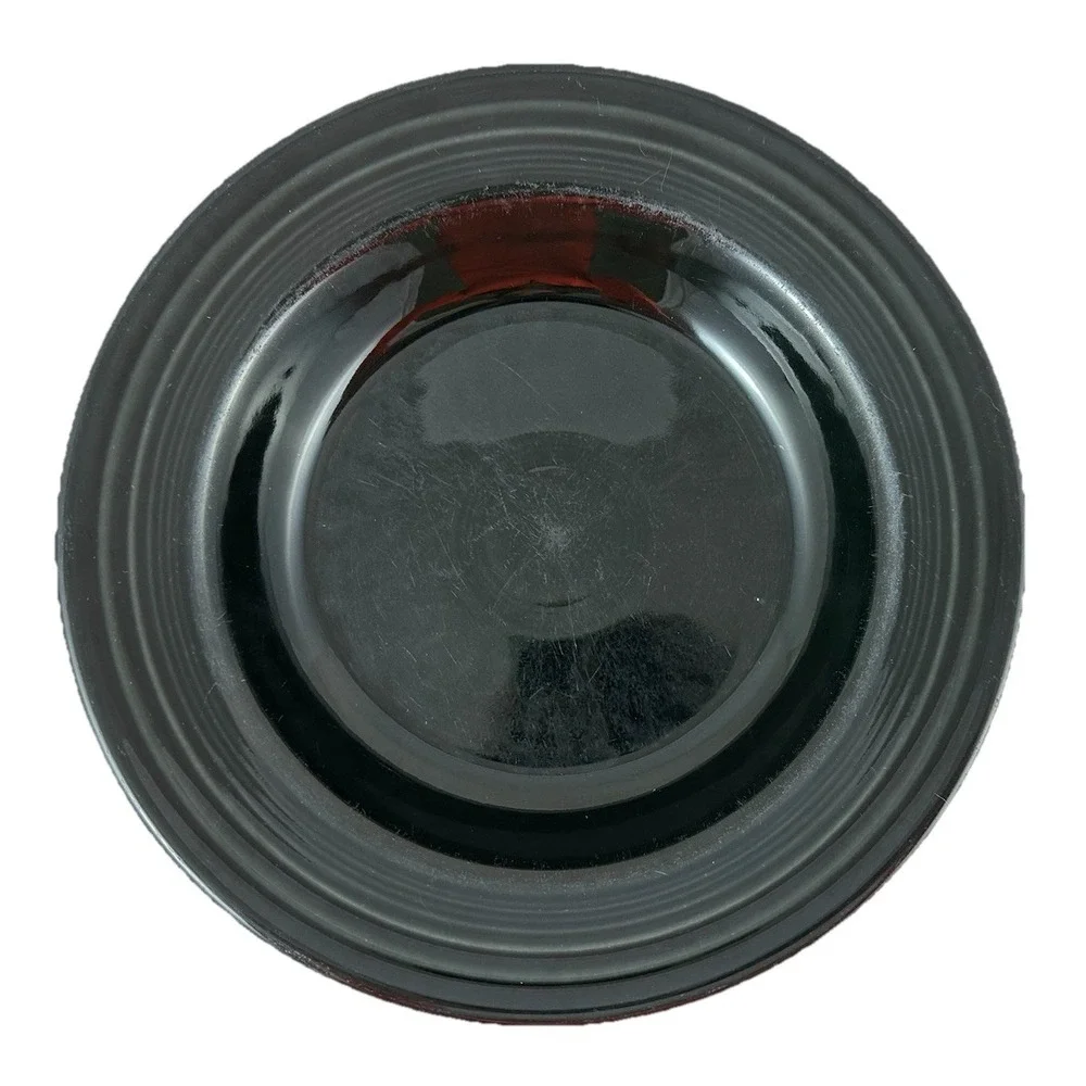 Homer Laughlin Fiestaware Rimmed Soup Bowl Black 9